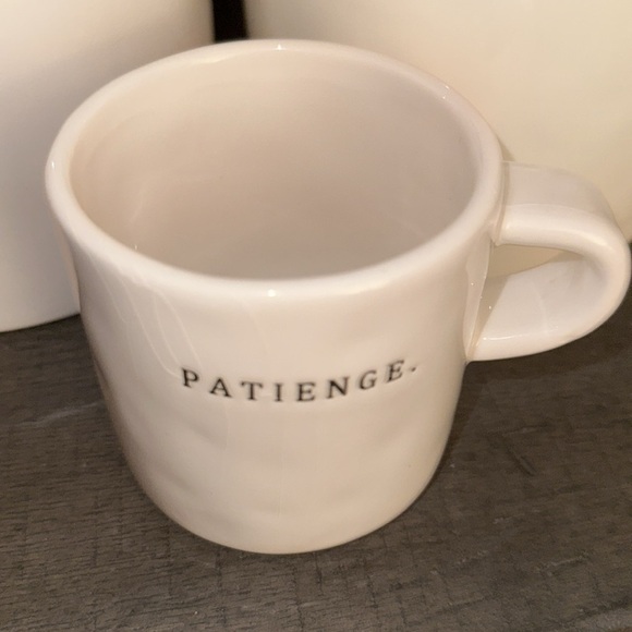 MISPRINT Rare Rae Dunn Magenta Patience Coffee/Tea Mug Cup Misspelled Patienge - Picture 7 of 15